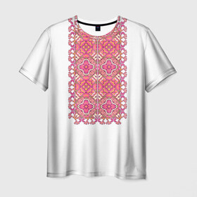 Мужская футболка 3D с принтом Вышивка 5 в Курске, 100% полиэфир | прямой крой, круглый вырез горловины, длина до линии бедер | ukraine | вышивка | украина