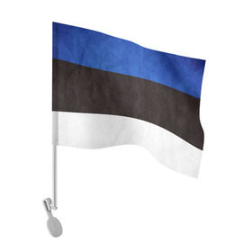 Флаг для автомобиля с принтом Эстония в Курске, 100% полиэстер | Размер: 30*21 см | Тематика изображения на принте: страна | эстония | эстонская республика