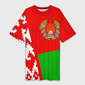 Платье-футболка 3D с принтом Беларусь 2 в Курске,  |  | belarus | беларусь