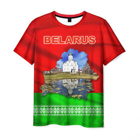 Мужская футболка 3D с принтом Belarus 13 в Курске, 100% полиэфир | прямой крой, круглый вырез горловины, длина до линии бедер | belarus | беларусь