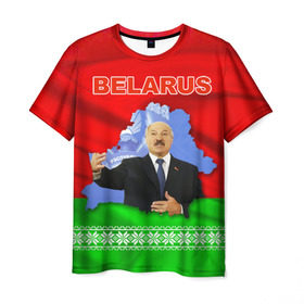 Мужская футболка 3D с принтом Belarus 15 в Курске, 100% полиэфир | прямой крой, круглый вырез горловины, длина до линии бедер | belarus | беларусь | лукашенко | президент