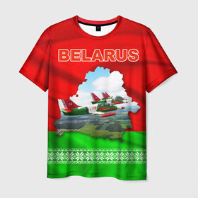 Мужская футболка 3D с принтом Belarus 16 в Курске, 100% полиэфир | прямой крой, круглый вырез горловины, длина до линии бедер | 