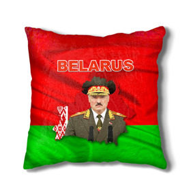 Подушка 3D с принтом Belarus 17 в Курске, наволочка – 100% полиэстер, наполнитель – холлофайбер (легкий наполнитель, не вызывает аллергию). | состоит из подушки и наволочки. Наволочка на молнии, легко снимается для стирки | belarus | беларусь | лукашенко | президент