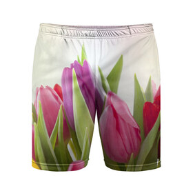 Мужские шорты 3D спортивные с принтом Тюльпаны в Курске,  |  | 8 марта | аромат | букет | вазон | великолепие | дача | девушки | женщины | краски | красота | куст | лужайка | милые цветы | огород | палитра | прелесть | радуга | растение | тюльпаны