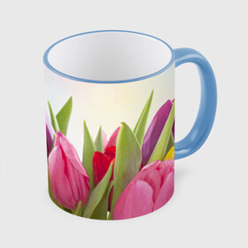 Кружка 3D с принтом Тюльпаны в Курске, керамика | ёмкость 330 мл | 8 марта | аромат | букет | вазон | великолепие | дача | девушки | женщины | краски | красота | куст | лужайка | милые цветы | огород | палитра | прелесть | радуга | растение | тюльпаны