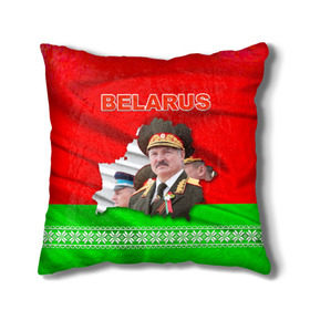 Подушка 3D с принтом Belarus 18 в Курске, наволочка – 100% полиэстер, наполнитель – холлофайбер (легкий наполнитель, не вызывает аллергию). | состоит из подушки и наволочки. Наволочка на молнии, легко снимается для стирки | belarus | беларусь | лукашенко | президент