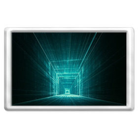 Магнит 45*70 с принтом Цифровой тоннель в Курске, Пластик | Размер: 78*52 мм; Размер печати: 70*45 | глубины сознания | интернет | коридор | матрица | оптическая иллюзия | секрет | сеть | тайна | тоннель