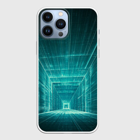 Чехол для iPhone 13 Pro Max с принтом Цифровой тоннель в Курске,  |  | Тематика изображения на принте: глубины сознания | интернет | коридор | матрица | оптическая иллюзия | секрет | сеть | тайна | тоннель