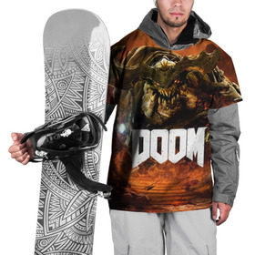 Накидка на куртку 3D с принтом Doom 4 Hell Cyberdemon в Курске, 100% полиэстер |  | Тематика изображения на принте: cyberdemon | demon | doom | hell | дум