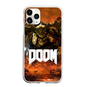 Чехол для iPhone 11 Pro матовый с принтом Doom 4 Hell Cyberdemon в Курске, Силикон |  | cyberdemon | demon | doom | hell | дум