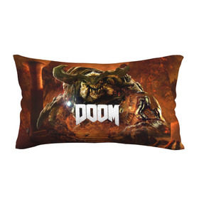 Подушка 3D антистресс с принтом Doom 4 Hell Cyberdemon в Курске, наволочка — 100% полиэстер, наполнитель — вспененный полистирол | состоит из подушки и наволочки на молнии | cyberdemon | demon | doom | hell | дум
