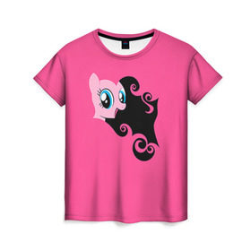 Женская футболка 3D с принтом Me little pony 4 в Курске, 100% полиэфир ( синтетическое хлопкоподобное полотно) | прямой крой, круглый вырез горловины, длина до линии бедер | my little pony