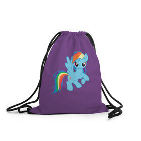 Рюкзак-мешок 3D с принтом Me little pony 5 в Курске, 100% полиэстер | плотность ткани — 200 г/м2, размер — 35 х 45 см; лямки — толстые шнурки, застежка на шнуровке, без карманов и подкладки | my little pony