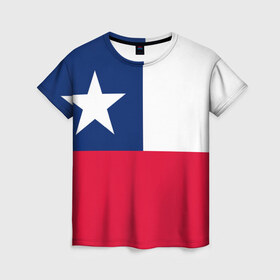 Женская футболка 3D с принтом Чили в Курске, 100% полиэфир ( синтетическое хлопкоподобное полотно) | прямой крой, круглый вырез горловины, длина до линии бедер | chile | америка | санчес | футбол
