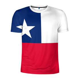 Мужская футболка 3D спортивная с принтом Чили в Курске, 100% полиэстер с улучшенными характеристиками | приталенный силуэт, круглая горловина, широкие плечи, сужается к линии бедра | Тематика изображения на принте: chile | америка | санчес | футбол