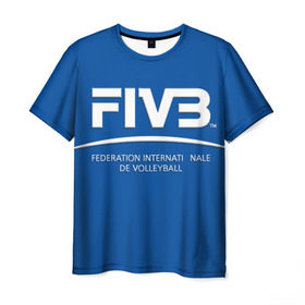 Мужская футболка 3D с принтом Волейбол 2 в Курске, 100% полиэфир | прямой крой, круглый вырез горловины, длина до линии бедер | fiv3 | volleyball | волейбол