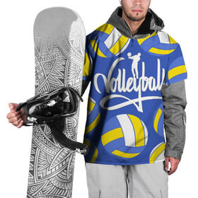 Накидка на куртку 3D с принтом Волейбол 6 в Курске, 100% полиэстер |  | volleyball | волейбол