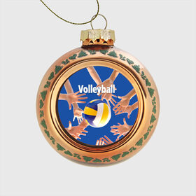 Стеклянный ёлочный шар с принтом Волейбол 24 в Курске, Стекло | Диаметр: 80 мм | Тематика изображения на принте: volleyball | волейбол