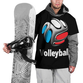 Накидка на куртку 3D с принтом Волейбол 29 в Курске, 100% полиэстер |  | volleyball | волейбол