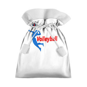 Подарочный 3D мешок с принтом Волейбол 31 в Курске, 100% полиэстер | Размер: 29*39 см | volleyball | волейбол
