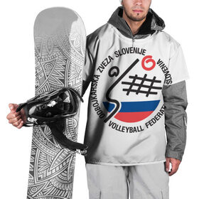 Накидка на куртку 3D с принтом Волейбол 43 в Курске, 100% полиэстер |  | 