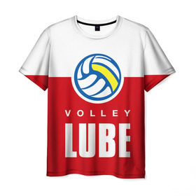 Мужская футболка 3D с принтом Волейбол 62 в Курске, 100% полиэфир | прямой крой, круглый вырез горловины, длина до линии бедер | lube | volleyball | волейбол