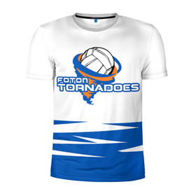 Мужская футболка 3D спортивная с принтом Волейбол 73 в Курске, 100% полиэстер с улучшенными характеристиками | приталенный силуэт, круглая горловина, широкие плечи, сужается к линии бедра | Тематика изображения на принте: foton tornadoes | volleyball | волейбол