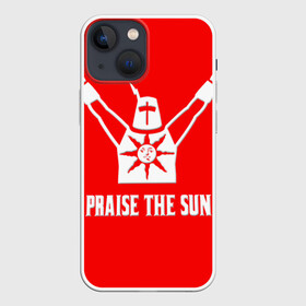 Чехол для iPhone 13 mini с принтом Dark Souls 4 в Курске,  |  | dark souls | praise the sun | you died | дарк соулс
