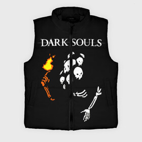Мужской жилет утепленный 3D с принтом Dark Souls 13 в Курске,  |  | dark souls | praise the sun | you died | дарк соулс