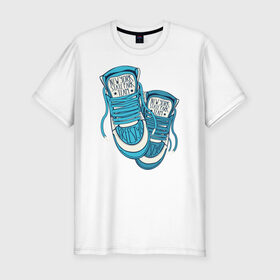 Мужская футболка премиум с принтом Sneakers в Курске, 92% хлопок, 8% лайкра | приталенный силуэт, круглый вырез ворота, длина до линии бедра, короткий рукав | 
