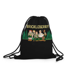 Рюкзак-мешок 3D с принтом Brickleberry в Курске, 100% полиэстер | плотность ткани — 200 г/м2, размер — 35 х 45 см; лямки — толстые шнурки, застежка на шнуровке, без карманов и подкладки | brickleberry