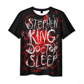 Мужская футболка 3D с принтом Стивен Кинг 10 в Курске, 100% полиэфир | прямой крой, круглый вырез горловины, длина до линии бедер | stephen king | стивен кинг