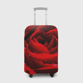 Чехол для чемодана 3D с принтом Роза в Курске, 86% полиэфир, 14% спандекс | двустороннее нанесение принта, прорези для ручек и колес | роза | розовая | розы | романтика | цветы
