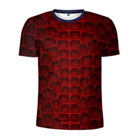 Мужская футболка 3D спортивная с принтом Шкура дракона в Курске, 100% полиэстер с улучшенными характеристиками | приталенный силуэт, круглая горловина, широкие плечи, сужается к линии бедра | 