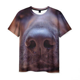 Мужская футболка 3D с принтом Овчарка в Курске, 100% полиэфир | прямой крой, круглый вырез горловины, длина до линии бедер | овчарка | овчарки | собака | собаки