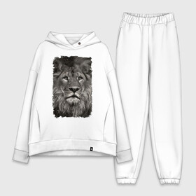 Женский костюм хлопок Oversize с принтом Лев (retro style) в Курске,  |  | leo | lion | retro style | ветошь | винтаж | власть | грива | дикая кошка | животное | зверь | клыки | когти | король джунглей | лев | мощь | мудрость | охотник | потёртости | сила | старина | хитрость | хищник