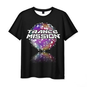 Мужская футболка 3D с принтом Trancemission в Курске, 100% полиэфир | прямой крой, круглый вырез горловины, длина до линии бедер | trancemission |   |  trance mission | транс миссия | трансмиссия