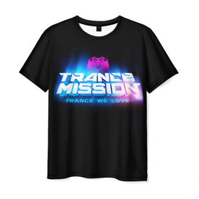 Мужская футболка 3D с принтом Trancemission 2 в Курске, 100% полиэфир | прямой крой, круглый вырез горловины, длина до линии бедер | Тематика изображения на принте: trancemission |   |  trance mission | транс миссия | трансмиссия