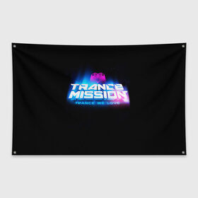 Флаг-баннер с принтом Trancemission 2 в Курске, 100% полиэстер | размер 67 х 109 см, плотность ткани — 95 г/м2; по краям флага есть четыре люверса для крепления | trancemission |   |  trance mission | транс миссия | трансмиссия