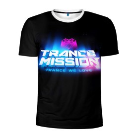 Мужская футболка 3D спортивная с принтом Trancemission 2 в Курске, 100% полиэстер с улучшенными характеристиками | приталенный силуэт, круглая горловина, широкие плечи, сужается к линии бедра | trancemission |   |  trance mission | транс миссия | трансмиссия