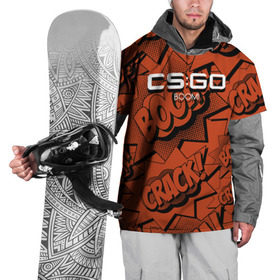 Накидка на куртку 3D с принтом cs:go - Boom! (Бах) в Курске, 100% полиэстер |  | boom | cs | csgo | go | бах | бум | кс | ксго