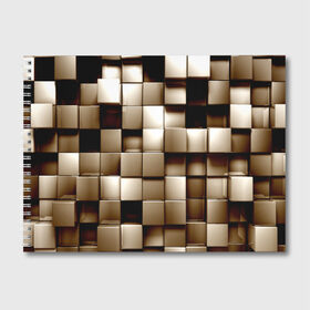 Альбом для рисования с принтом Кубики в Курске, 100% бумага
 | матовая бумага, плотность 200 мг. | серый | текстура