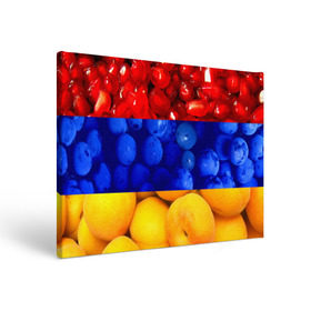 Холст прямоугольный с принтом Флаг Армении в Курске, 100% ПВХ |  | Тематика изображения на принте: армения | гранат | персик | слива | страны | флаг армении | фрукты