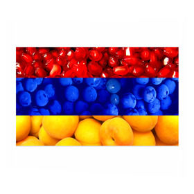 Бумага для упаковки 3D с принтом Флаг Армении в Курске, пластик и полированная сталь | круглая форма, металлическое крепление в виде кольца | Тематика изображения на принте: армения | гранат | персик | слива | страны | флаг армении | фрукты