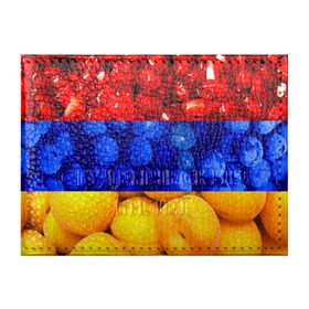 Обложка для студенческого билета с принтом Флаг Армении в Курске, натуральная кожа | Размер: 11*8 см; Печать на всей внешней стороне | армения | гранат | персик | слива | страны | флаг армении | фрукты