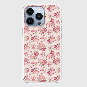 Чехол для iPhone 13 Pro с принтом Fashion sweet flower в Курске,  |  | паттерны | розовый | розы | узор