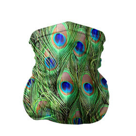 Бандана-труба 3D с принтом Life is beautiful в Курске, 100% полиэстер, ткань с особыми свойствами — Activecool | плотность 150‒180 г/м2; хорошо тянется, но сохраняет форму | павлин | паттерн | перья | текстура