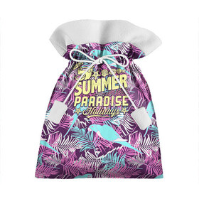 Подарочный 3D мешок с принтом Summer paradise 2 в Курске, 100% полиэстер | Размер: 29*39 см | Тематика изображения на принте: beach | flower | party | summer | swag | trend | вечеринка | лето | популярное | сваг | свег | тренд | хит | цветочки | цветы