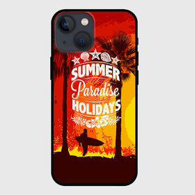 Чехол для iPhone 13 mini с принтом Summer Surf 2 в Курске,  |  | beach | party | summer | swag | trend | вечеринка | лето | популярное | сваг | свег | тренд | хит