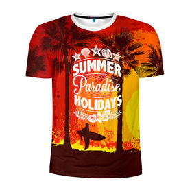Мужская футболка 3D спортивная с принтом Summer Surf 2 в Курске, 100% полиэстер с улучшенными характеристиками | приталенный силуэт, круглая горловина, широкие плечи, сужается к линии бедра | beach | party | summer | swag | trend | вечеринка | лето | популярное | сваг | свег | тренд | хит